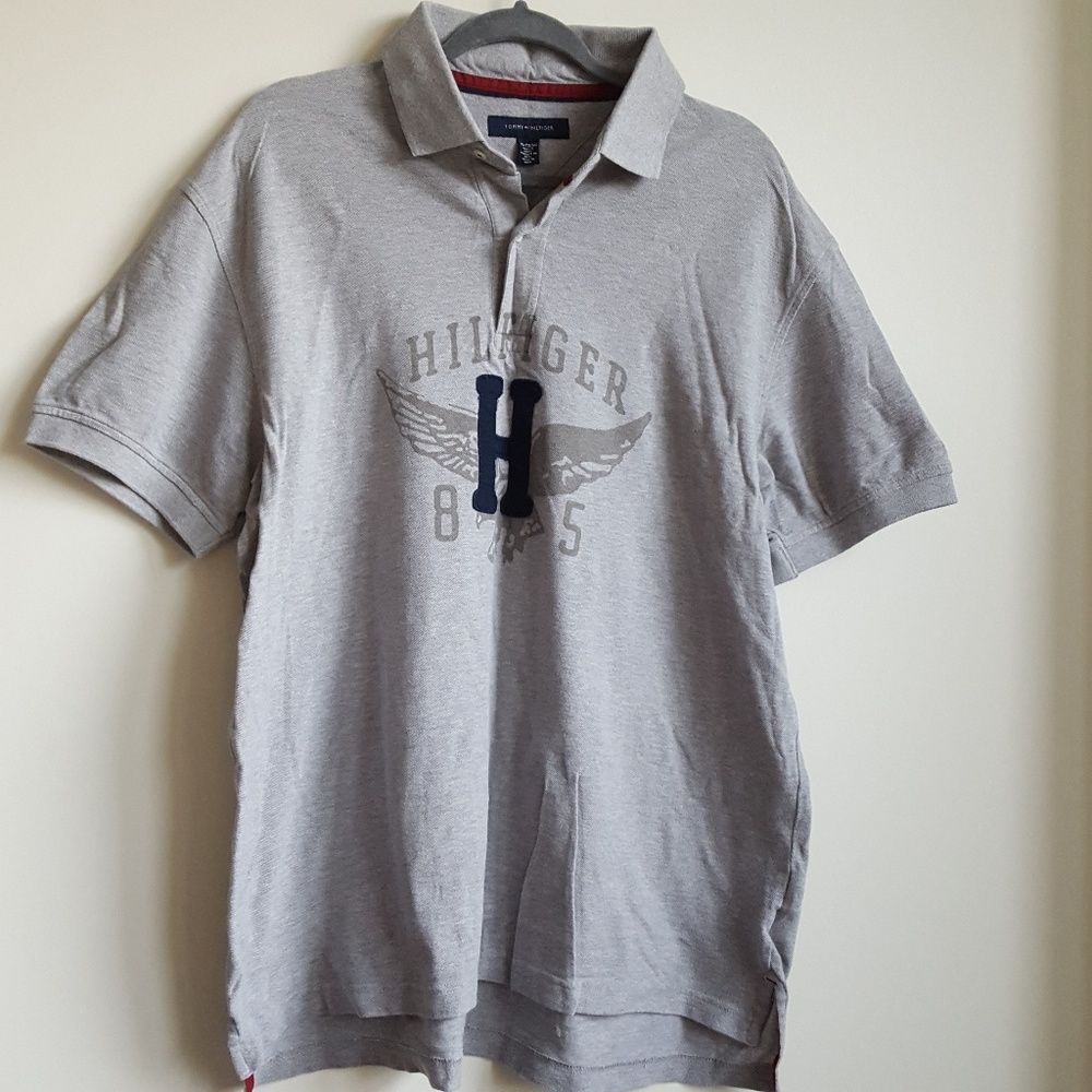 Tommy Hilfiger Spellout Polo Shirt w/ H Wings 85